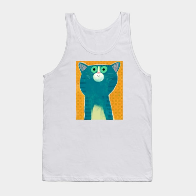 Puss 2 Tank Top by Gareth Lucas